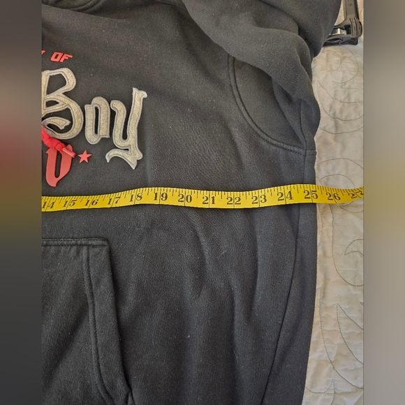 Bad Boy Vintage Y2K Black Hoodie with Red Accents Approximately Size XL - Picture 5 of 5
